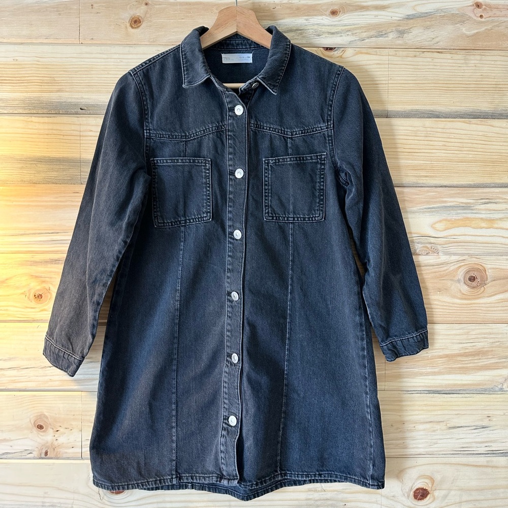 Zara Black Denim Kids Jacket